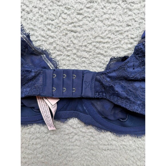Victoria’s Secret Dream angels push up without padding 34DD beautiful blue lace - Picture 6 of 7